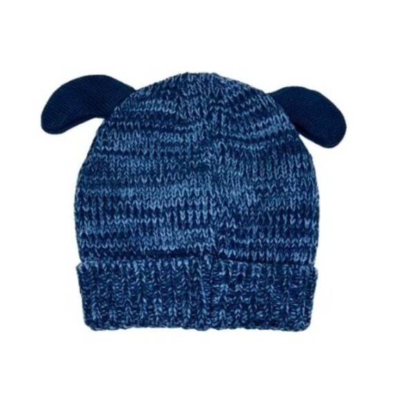 #K5 Kids Blue Knit Puppy Hat With Ears - Picture 2 of 2